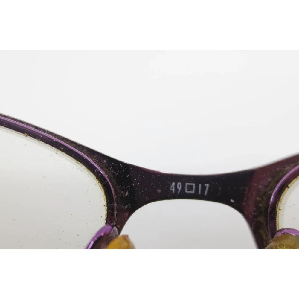 Junction City Hampton Plum Cat Eye Eyeglasses Purple Metallic Frames 49-17-135